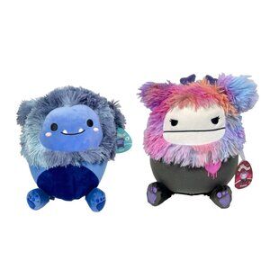 Squishmallows Frumpy The Sasquatch 12" & Dani Bigfoot 11" Plush Bundle Of 2